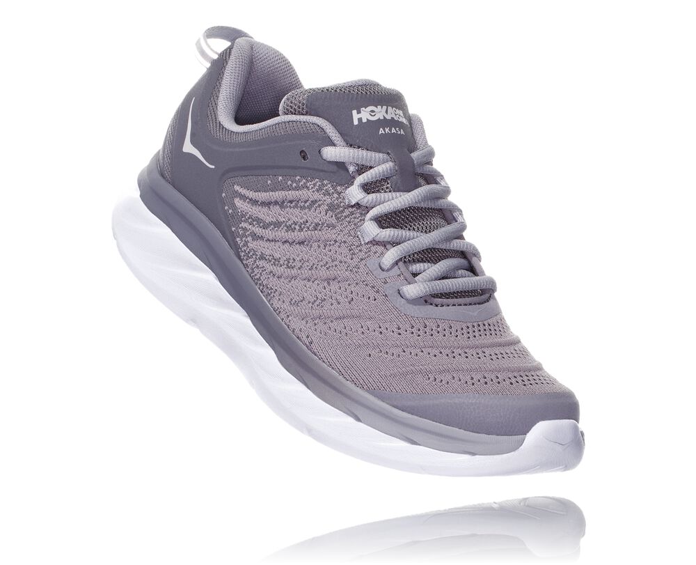 Hoka One One Akasa Löparskor Dam Grå Silver - SE-6942387